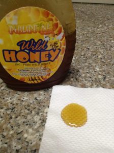 Honey in the paper towel